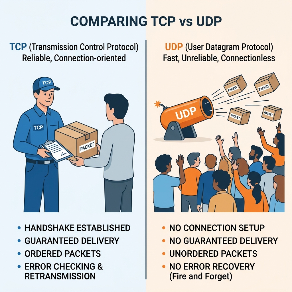 Perbandingan TCP dan UDP